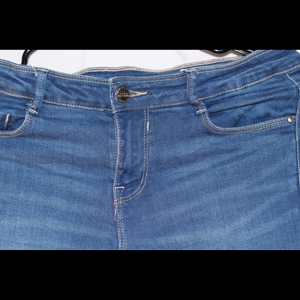 Zara skinny blue jeans